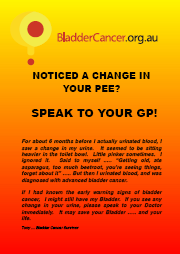 Bladder Cancer Awareness poster