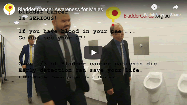 Bladder cancer awareness video men
