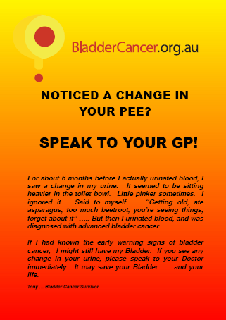 Bladder Cancer Awreness Poster - Speak to your GP