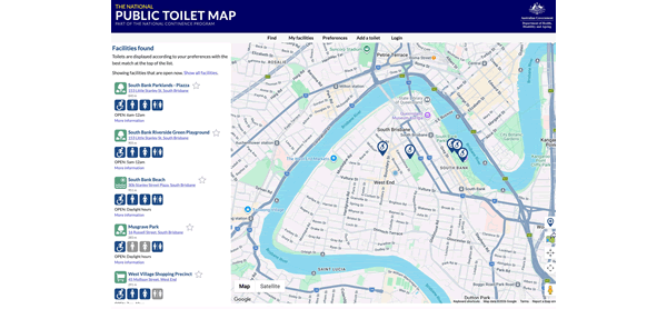 Australian Public Toilet Map